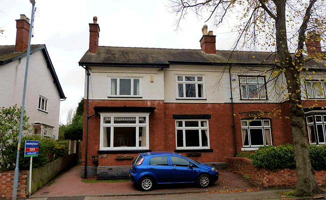 Semi-detached brick property in Wednesbury
